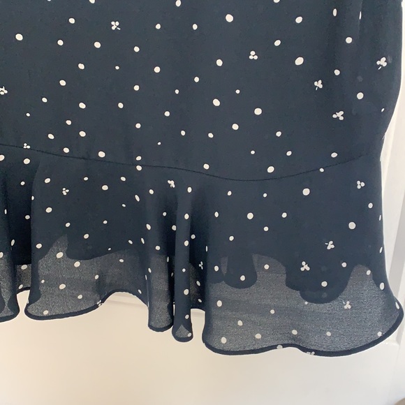 Joe Fresh Navy Polka Dot Tank - Picture 4 of 4